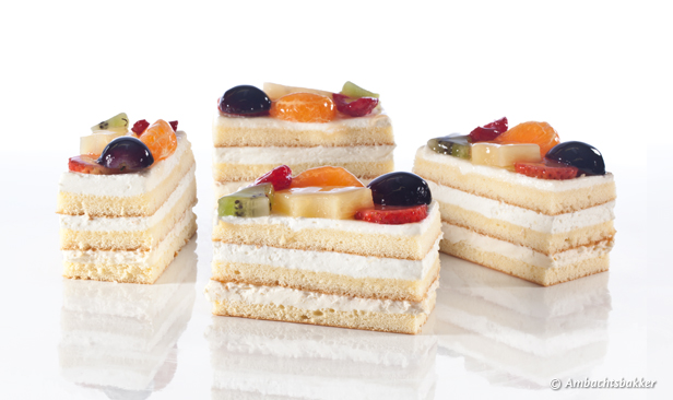 Vruchtencake gebak